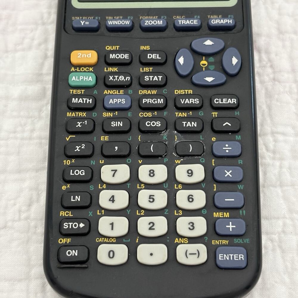 Texas Instruments Ti 83 Plus Graphing Calculator Tested Working - Picture 3 of 6